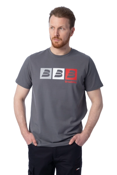 Футболка Brodeks KS705, серый
