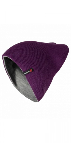 Шапка Brodeks Light Bicolor фиолетовый-серый